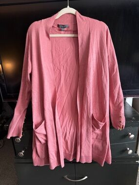 Primark Rose Pink Open-Front Pocket Cardigan